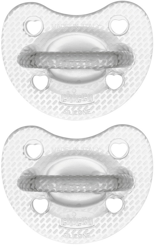 CHICCO GOMMOTTO SILICONE CRYSTAL 6-16 MESI 2 PEZZI - Farmacia-flash.it