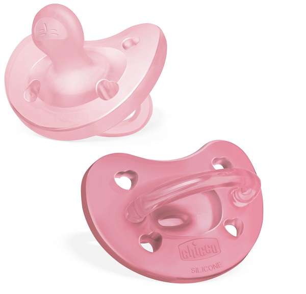CHICCO GOMMOTTO SILICONE ROSA 6-16 MESI 2 PEZZI - Farmacia-flash.it