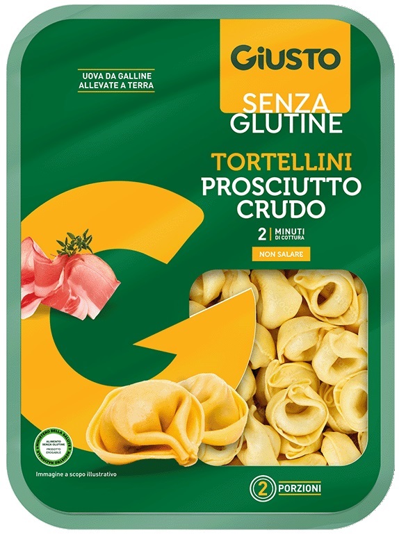 GIUSTO SENZA GLUTINE TORTELLINI PROSCIUTTO CRUDO 250 G - Farmacia-flash.it