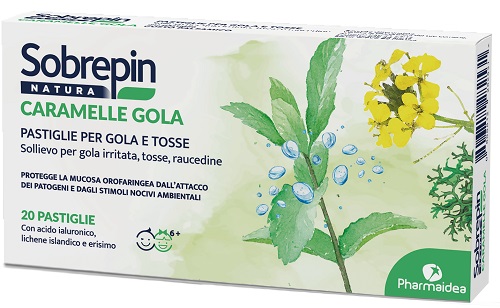 SOBREPIN NATURA CARAMELLA GOLA 20 PASTIGLIE - Farmacia-flash.it