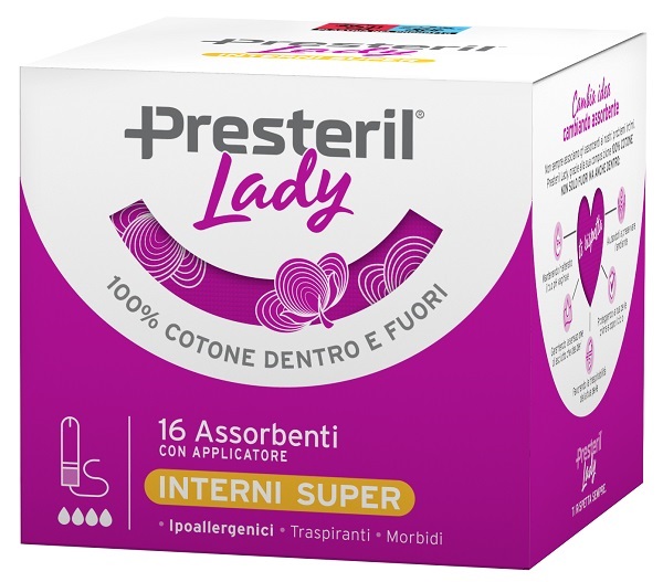 LADY PRESTERIL  ASSORBENTE INTERNO COMPACT SUPER PLUS 16 PEZZI - Farmacia-flash.it
