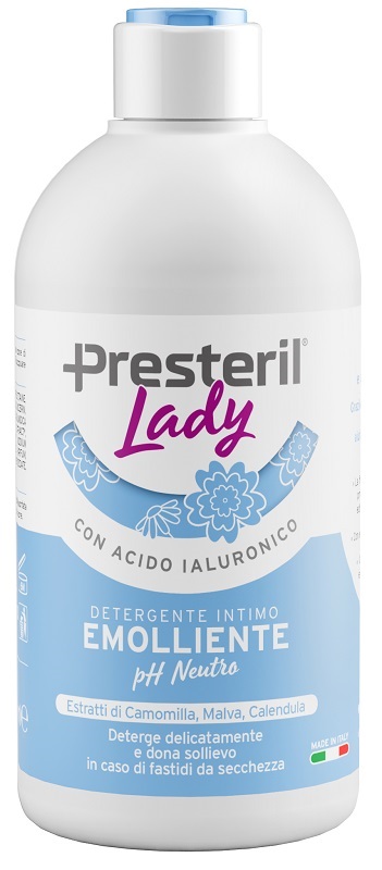 LADY PRESTERIL DETERGENTE INTIMO EMOLLIENTE/PH NEUTRO 500 M L - Farmacia-flash.it
