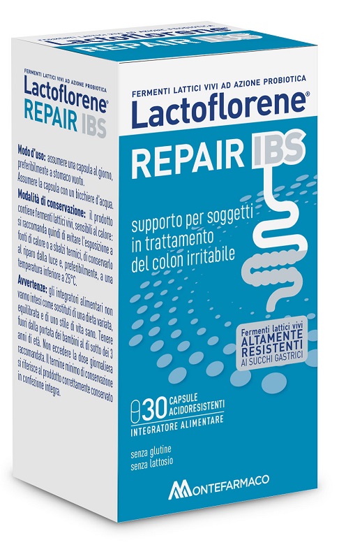 LACTOFLORENE REPAIR IBS 30 CAPSULE ACIDORESISTENTI DA 375 MG SENZA GLUTINE SENZA LATTOSIO - Farmacia-flash.it