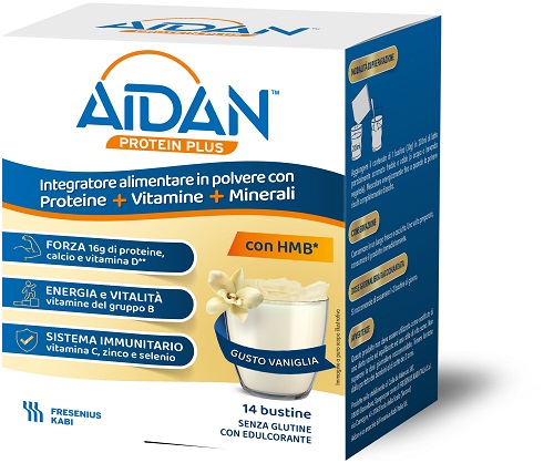 AIDAN PROTEIN PLUS VANIGLIA 14 BUSTINE - Farmacia-flash.it
