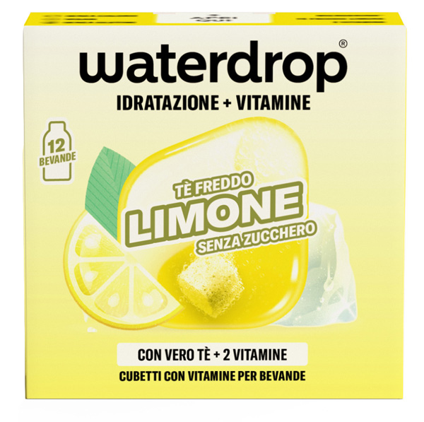 WATERDROP ICE TEA LIMONE 12 CUBETTI - Farmacia-flash.it