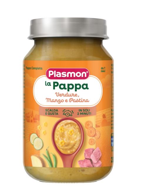 PLASMON LA PAPPA VERDURE MANZO E PASTINA 200 G - Farmacia-flash.it