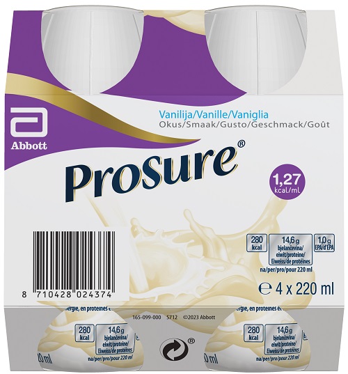 PROSURE VANILLA 4 BOTTIGLIE DA 220 ML - Farmacia-flash.it