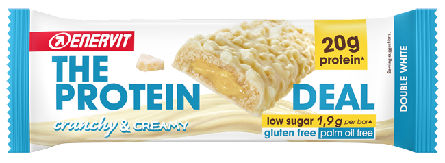ENERVIT PROTEIN DEAL BAR DOUBLE WHITE 55 G - Farmacia-flash.it