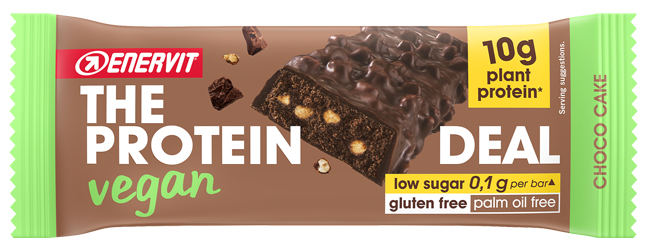 ENERVIT PROTEIN DEAL CHOCO CAKE VEGAN 40 G - Farmacia-flash.it