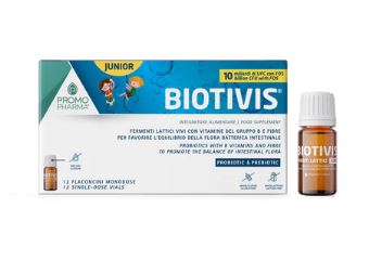 BIOTIVIS JUNIOR 10MLD 12 FLACONCINI DA 8 ML - Farmacia-flash.it