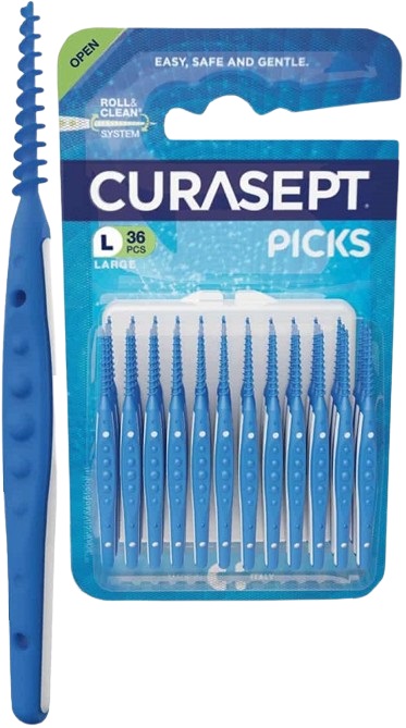 CURASEPT PICKS LARGE 36 PEZZI - Farmacia-flash.it
