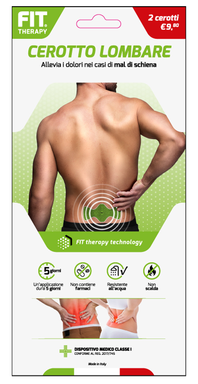 FIT THERAPY CEROTTO LOMBARE 2 PEZZI - Farmacia-flash.it