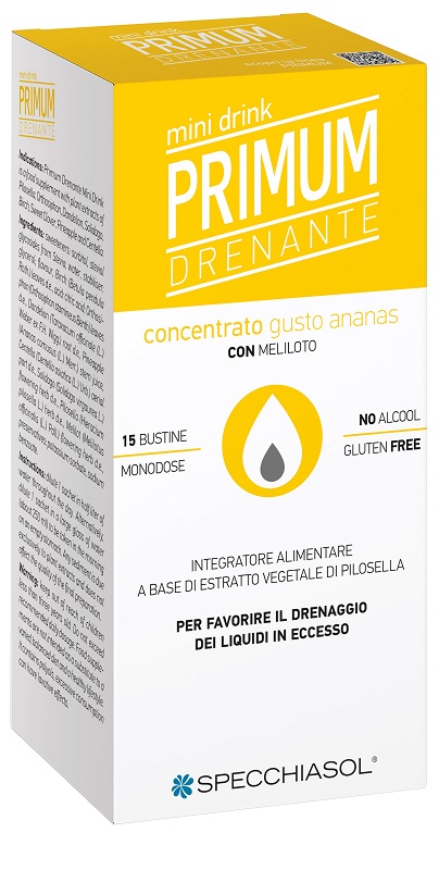 PRIMUM DRENANTE MINI DRINK ANANAS 15 BUSTINE - Farmacia-flash.it