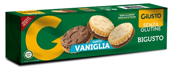 GIUSTO SENZA GLUTINE BIGUSTO VANIGLIA 120 G - Farmacia-flash.it