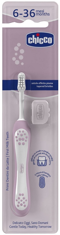 CHICCO SPAZZOLINO 6 MESI+ ROSA - Farmacia-flash.it
