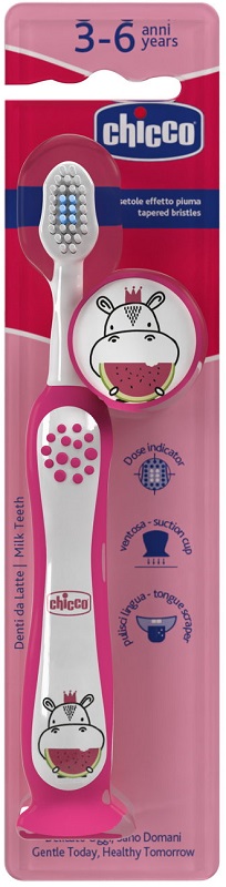 CHICCO SPAZZOLINO 3-6 YEARS ROSA - Farmacia-flash.it