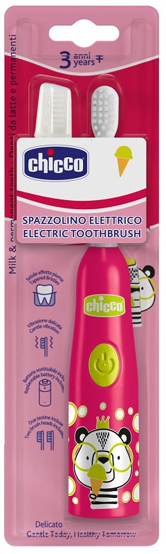 CHICCO SPAZZOLINO ELETTRICO PANDA ROSA - Farmacia-flash.it