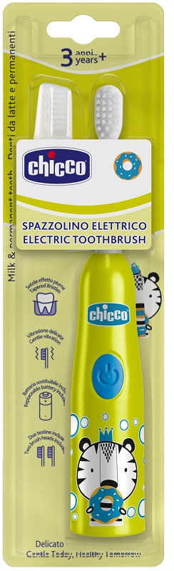 CHICCO SPAZZOLINO ELETTRICO TIGRE GIALLO - Farmacia-flash.it