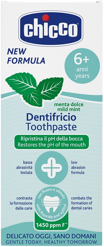 CHICCO DENTIFRICIO 6 ANNI+ MENTA DOLCE 50 ML - Farmacia-flash.it