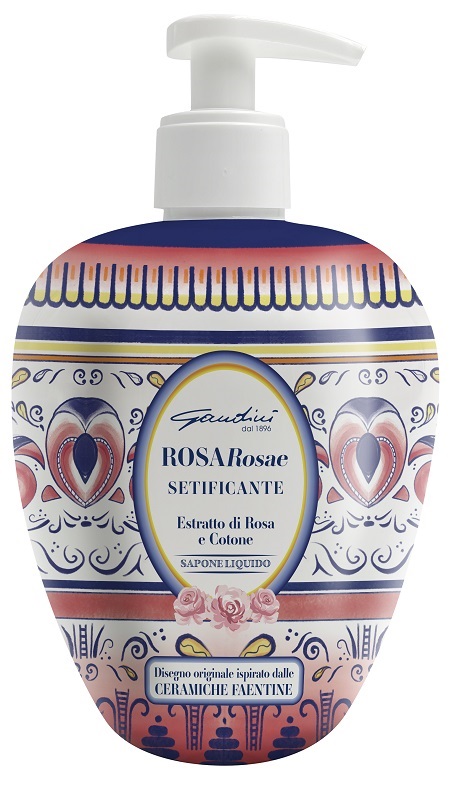 GANDINI SAPONE LIQUIDO FAENZA ROSA 500 ML - Farmacia-flash.it