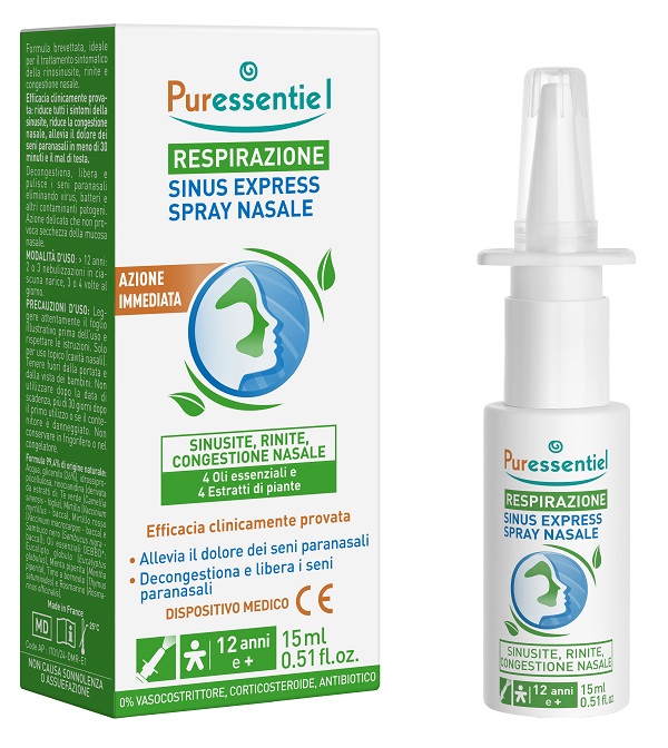 PURESSENTIEL SINUS SPRAY RESPIRAZIONE 15 ML - Farmacia-flash.it