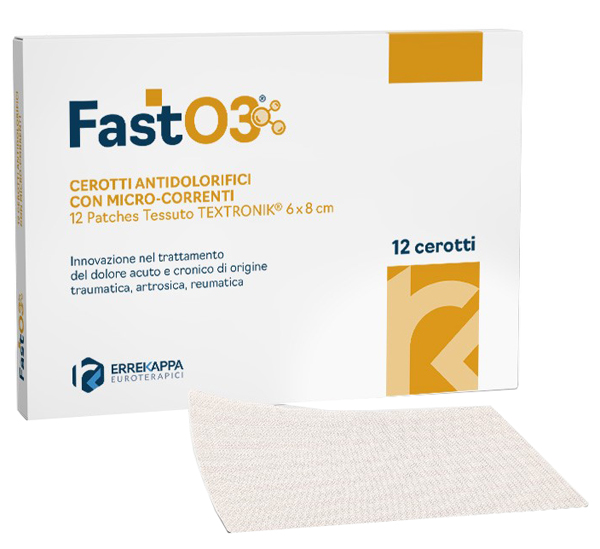 CEROTTI ANTIDOLORIFICI FASTO3 6X8CM 12 PEZZI - Farmacia-flash.it