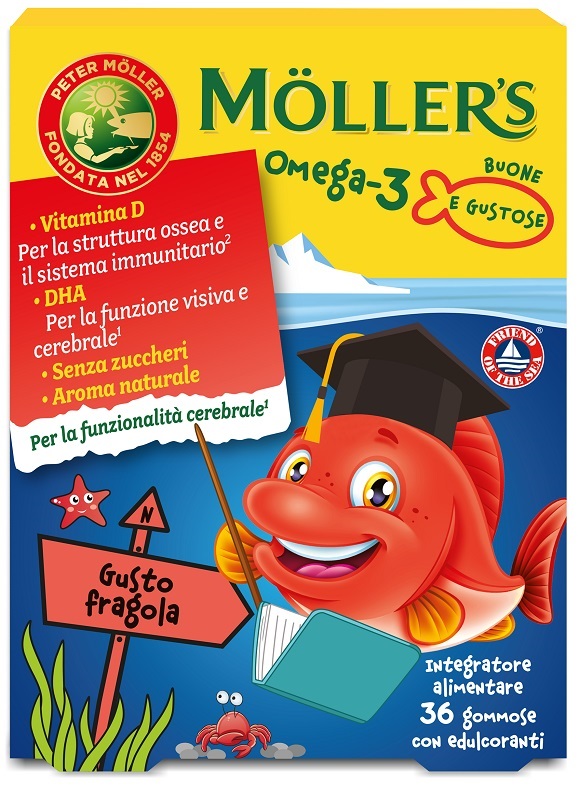 MOLLER'S OMEGA 3 JELLY FISH 36 GOMMOSE - Farmacia-flash.it