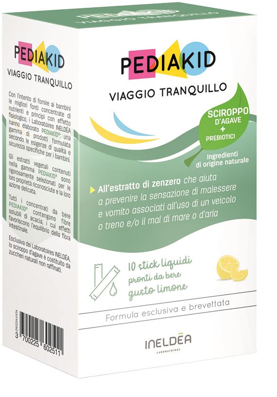 PEDIAKID VIAGGIO TRANQUILLO 10 STICK - Farmacia-flash.it