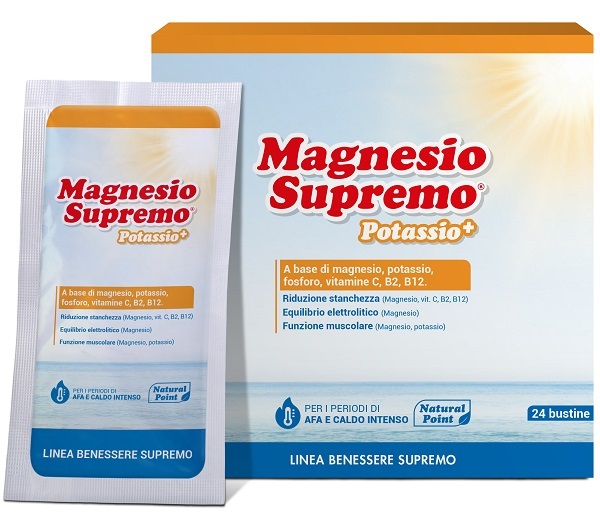 MAGNESIO SUPREMO POTASSIO+ 24 BUSTINE - Farmacia-flash.it