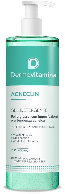 DERMOVITAMINA ACNECLIN GEL DETERGENTE 400 ML - Farmacia-flash.it