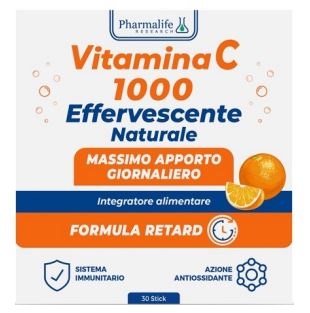 VITAMINA C 1000 EFFERVESCENTE NATURALE 30 STICK - Farmacia-flash.it