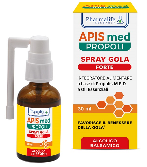 APIS MED PROPOLI SPRAY GOLA FORTE 30 ML - Farmacia-flash.it