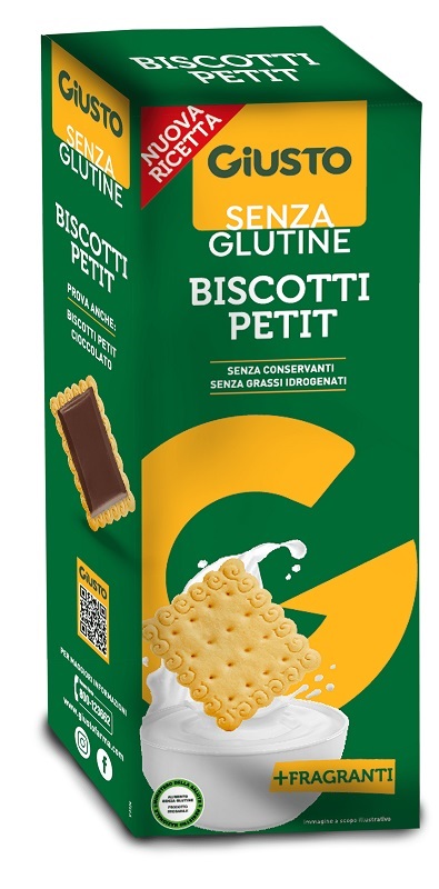 GIUSTO SENZA GLUTINE BISCOTTI PETIT 175 G - Farmacia-flash.it