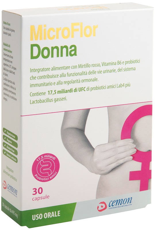 MICROFLOR DONNA 30 CAPSULE - Farmacia-flash.it