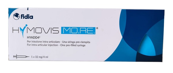 SIRINGA INTRA-ARTICOLARE PRERIEMPITA HYMOVIS MO RE HYADD4 ESADECILLAMIDE ACIDO IALURONICO 32MG/4ML 4 ML - Farmacia-flash.it
