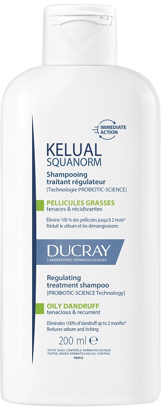 KELUAL SQUANORM SHAMPOO ANTI FORFORA GRASSA 200 ML - Farmacia-flash.it