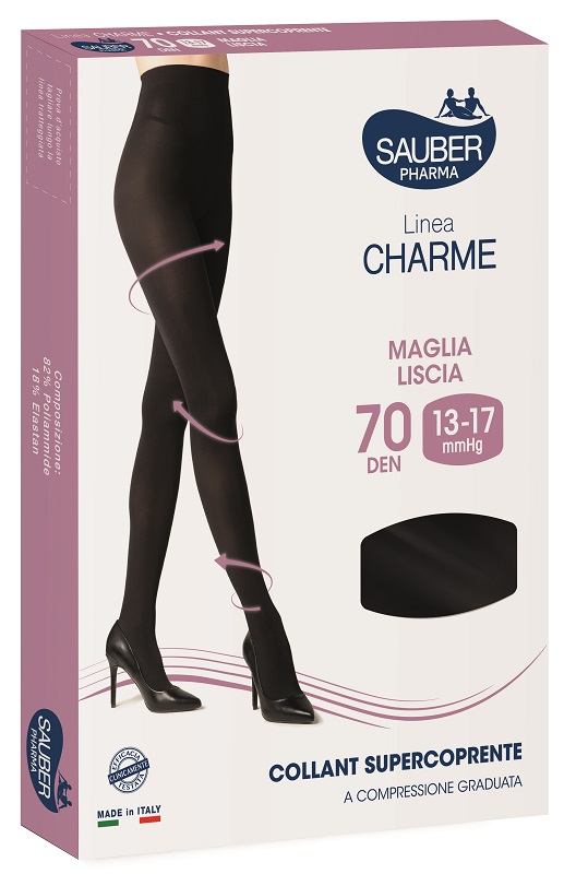SAUBER CHARME COLLANT SUPERCOPRENTE 70 DENARI NERO 4 - Farmacia-flash.it