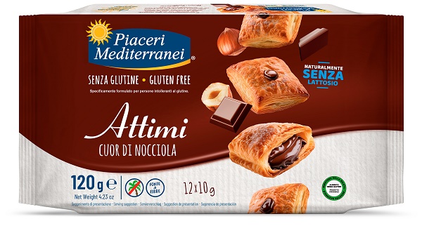 PIACERI MEDITERRANEI ATTIMI CUOR DI NOCCIOLA 120 G - Farmacia-flash.it