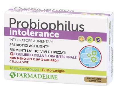 PROBIOPHILUS INTOLLERANCE 12 STICK PACK - Farmacia-flash.it