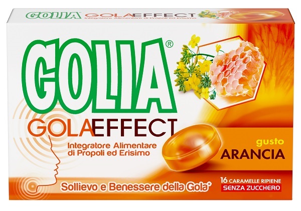 GOLIA GOLA EFFECT ARANCIA 16 CARAMELLE RIPIENE - Farmacia-flash.it