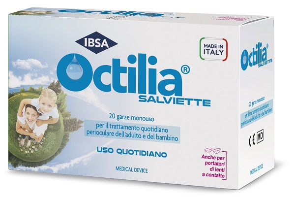 OCTILIA SALVIETTE PERIOCULARI 20 GARZE IN VISCOSA NON STERILI - Farmacia-flash.it