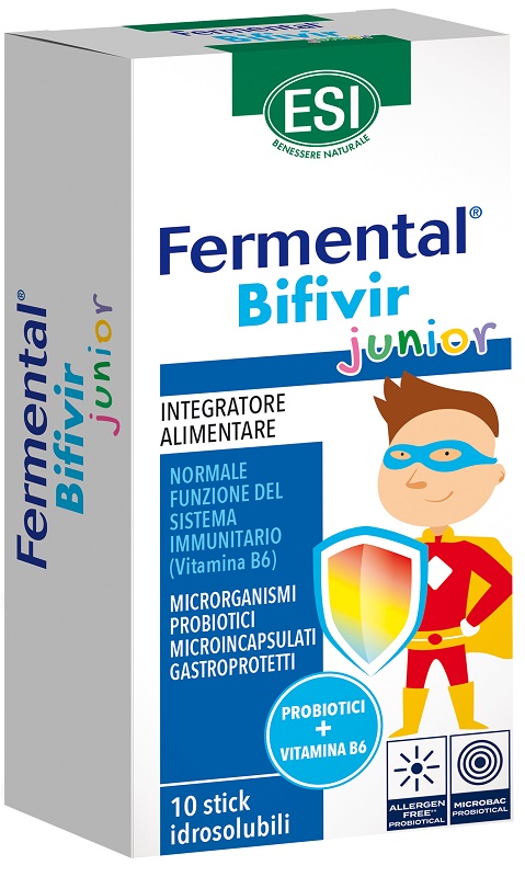ESI FERMENTAL BIFIVIR JUNIOR 10 STICK IDROSOLUBILI - Farmacia-flash.it