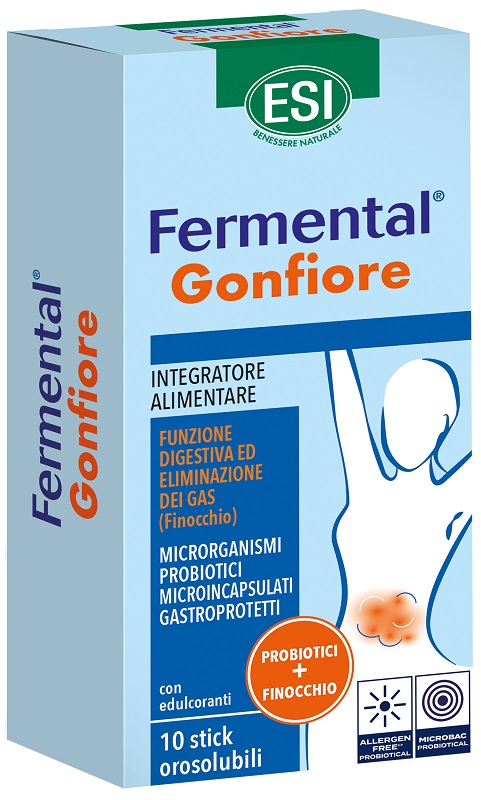 ESI FERMENTAL GONFIORE 10 STICK OROSOLUBILI - Farmacia-flash.it