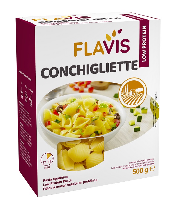 FLAVIS CONCHIGLIETTE APROTEICHE 500 G - Farmacia-flash.it