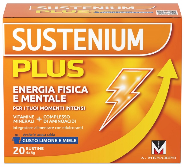 SUSTENIUM PLUS LIMONE E MIELE 20 BUSTINE DA 8 G - Farmacia-flash.it