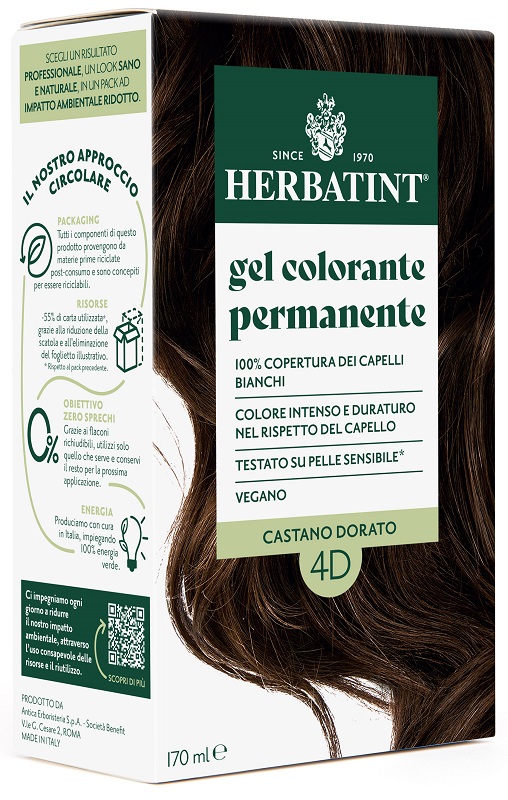 HERBATINT 4D CASTANO DORATO 170 ML - Farmacia-flash.it