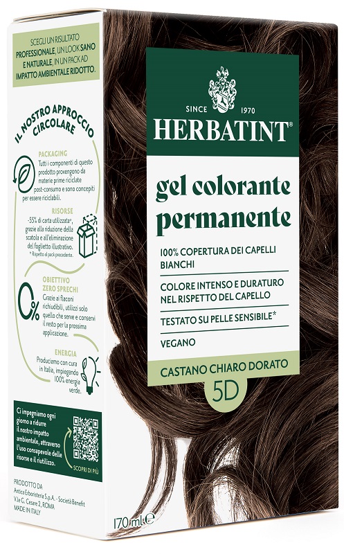 HERBATINT 5D CASTANO CHIARO DORATO 170 ML - Farmacia-flash.it