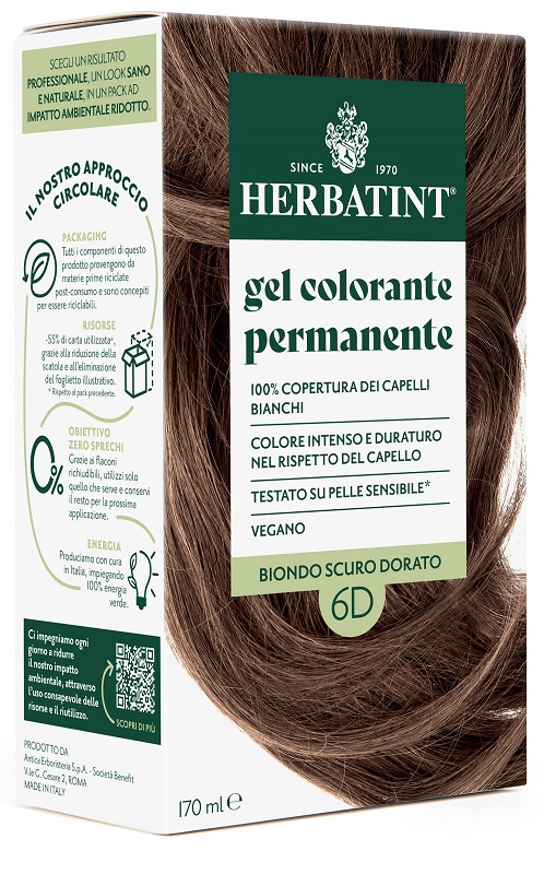 HERBATINT 6D BIONDO SCURO DORATO 170 ML - Farmacia-flash.it