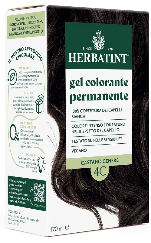 HERBATINT 4C CASTANO CENERE 170 ML - Farmacia-flash.it