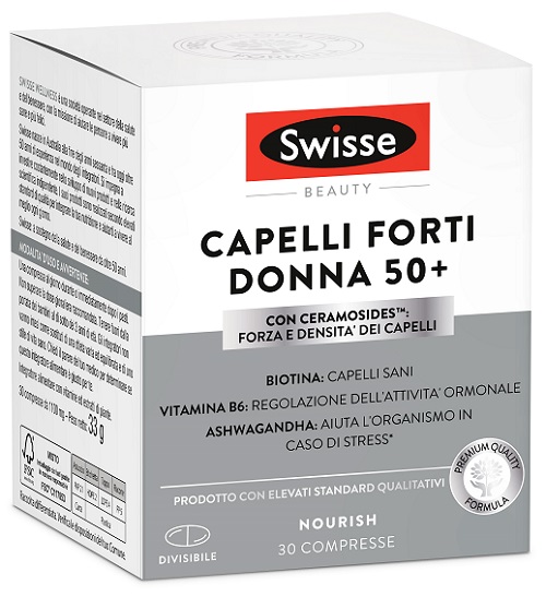 SWISSE CAPELLI FORTI DONNA 50+ 30 COMPRESSE - Farmacia-flash.it